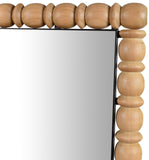 Aubrey Mirror - Elegant Mid-Century Wall Mirror in Solid Acacia Wood Frame for Timeless Style