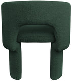 Emmet Contemporary Dining Chair - Luxe Boucle Upholstered Accent Chair with Steel Frame Support