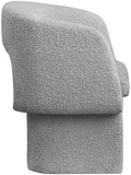 Emmet Contemporary Dining Chair - Luxe Boucle Upholstered Accent Chair with Steel Frame Support
