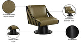 Millwin Vegan Leather Upholstered Swivel Accent Chair