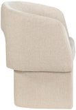 Emmet Contemporary Dining Chair - Luxe Boucle Upholstered Accent Chair with Steel Frame Support
