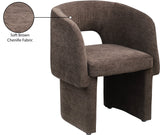 Emmet Contemporary Dining Chair - Luxe Boucle Upholstered Accent Chair with Steel Frame Support