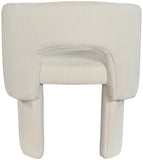 Emmet Contemporary Dining Chair - Luxe Boucle Upholstered Accent Chair with Steel Frame Support