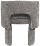 Emmet Contemporary Dining Chair - Luxe Boucle Upholstered Accent Chair with Steel Frame Support