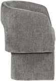 Emmet Contemporary Dining Chair - Luxe Boucle Upholstered Accent Chair with Steel Frame Support