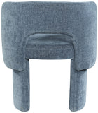 Emmet Contemporary Dining Chair - Luxe Boucle Upholstered Accent Chair with Steel Frame Support