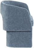 Emmet Contemporary Dining Chair - Luxe Boucle Upholstered Accent Chair with Steel Frame Support
