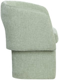Emmet Contemporary Dining Chair - Luxe Boucle Upholstered Accent Chair with Steel Frame Support