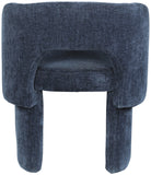 Emmet Contemporary Dining Chair - Luxe Boucle Upholstered Accent Chair with Steel Frame Support
