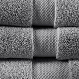 1000gsm Premium 6-piece Bath Towel Set, Dark Grey