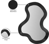 Oblique Mirror - Oversized Contemporary Artful Design with Solid Acacia Wood Frame for Your Wall