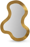 Oblique Mirror - Oversized Contemporary Artful Design with Solid Acacia Wood Frame for Your Wall
