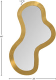 Oblique Mirror - Oversized Contemporary Artful Design with Solid Acacia Wood Frame for Your Wall
