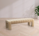 Andaz Bench - Luxurious Velvet Seating with Deep Channel Tufting for Elegant Home Decor Upgrade