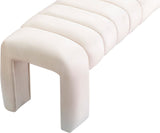 Andaz Bench - Luxurious Velvet Seating with Deep Channel Tufting for Elegant Home Decor Upgrade