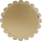Shell Glass Contemporary Mirror - Stunning 32" Gold Framed Accent with Shell Details for Any Room