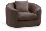 Penelope Chenille Fabric Upholstered Accent Chair