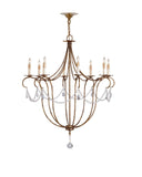 Crystal Lights Large Gold Chandelier