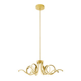 Magnolia LED Adjustable Chandelier // Sandy Gold