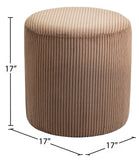 Roy Versatile Microsuede Ottoman Stool - Stylish Compact Seating for Small Spaces and Cozy Décor