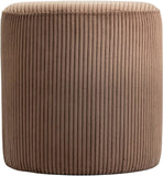 Roy Versatile Microsuede Ottoman Stool - Stylish Compact Seating for Small Spaces and Cozy Décor