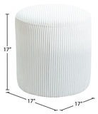 Roy Versatile Microsuede Ottoman Stool - Stylish Compact Seating for Small Spaces and Cozy Décor
