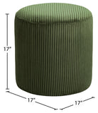 Roy Versatile Microsuede Ottoman Stool - Stylish Compact Seating for Small Spaces and Cozy Décor