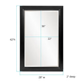 Avery Mirror - Glossy Black
