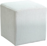 Roy Microsuede Fabric Ottoman - Stylish Compact Stool for Small Spaces with Cozy Comfort and Durability