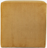 Roy Microsuede Fabric Ottoman - Stylish Compact Stool for Small Spaces with Cozy Comfort and Durability