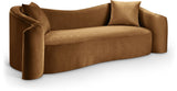 Destin 91" Velvet Upholstered Upholstered Sofa