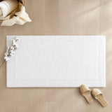 100% Cotton Tufted 3000 Gsm Reversible Bath Rug, White