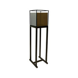 Augustus Smoke Glass Pedestal - Small