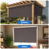 10' W X 8' H Outdoor Roller Shade with 95% Uv Protection