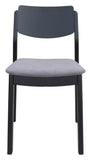 Desdamona Dining Chair (Set of 2) Gray & Black
