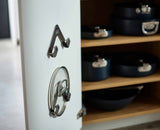 Space Pack of 2 Stainless-steel Pan Lid Holders