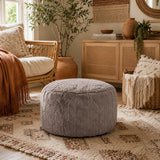 Foot Pouf Angora Stone