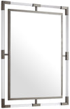 Ghost Rectangular Acrylic Mirror - Contemporary Brushed Gold Design for Elegant Home Decor Style