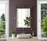 Ghost Rectangular Acrylic Mirror - Contemporary Brushed Gold Design for Elegant Home Decor Style