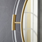 Ghost Rectangular Acrylic Mirror - Contemporary Brushed Gold Design for Elegant Home Decor Style