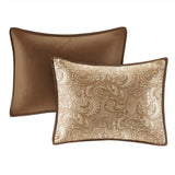 24-Piece Traditional Paisley Room-in-A-Bag Set, Brown
