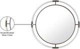 Ghost Rectangular Acrylic Mirror - Contemporary Brushed Gold Design for Elegant Home Decor Style