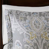 Grey Boho Damask 6-Piece Comforter/5-Piece Duvet Set
