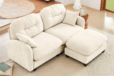 MOLLY 74" Loveseat with 1 Ottoman
