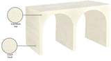 June Modern Solid Oak Console Table – Elegant Mid-Century Design with Unique Double Arch Style