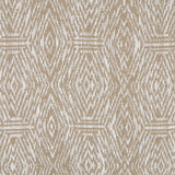 Flared Low Arm Low Back Accent Bench, Taupe Patterned