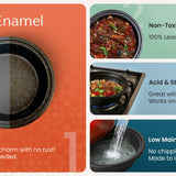 Kook Moroccan Cast Iron Tagine 3.3 Qt Blue