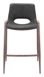 Desi Counter Stool (Set of 2) Black & Walnut