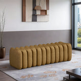 Atticus Vegan Leather Upholstered Bench