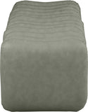 Atticus Vegan Leather Upholstered Bench